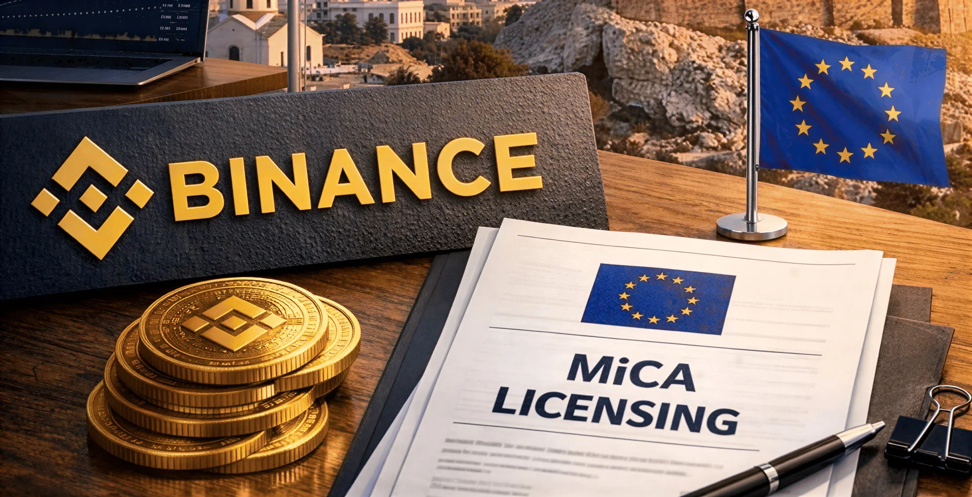 Binance Applies for EU Crypto License in Greece Under MiCA