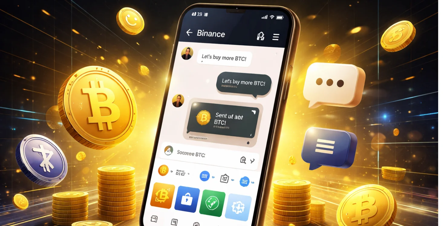 Binance Launches In-App Chat With Instant Crypto Transfers