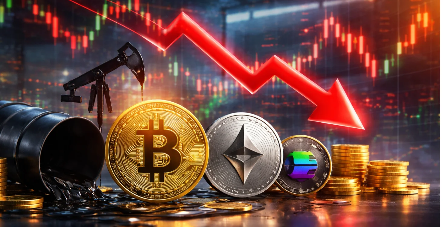 Crypto Market on Edge as Oil Reverses and Shorts Rise