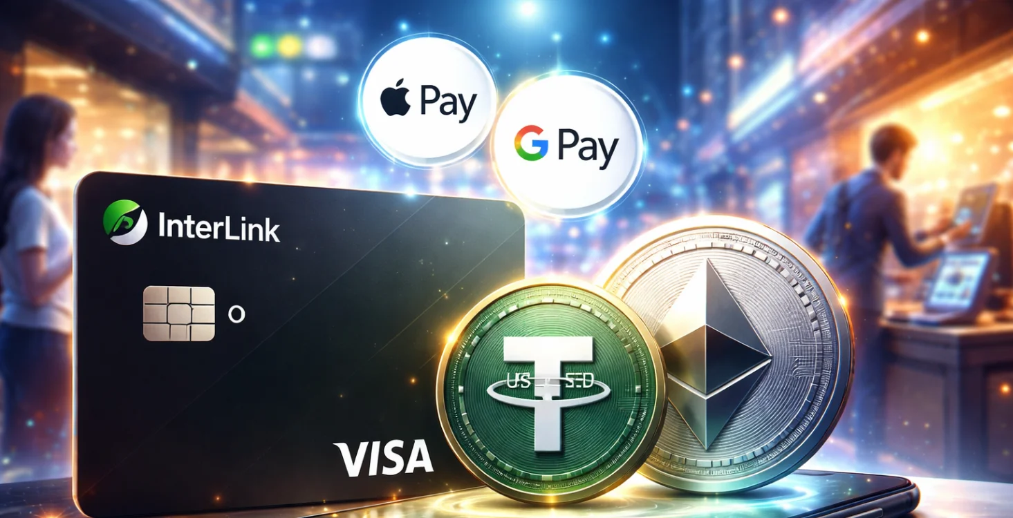 InterLink Launches Visa Card for USDT and ETH Payments